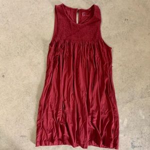 LOFT BEACH MAROON DRESS